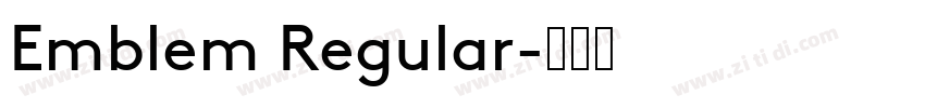 Emblem Regular字体转换